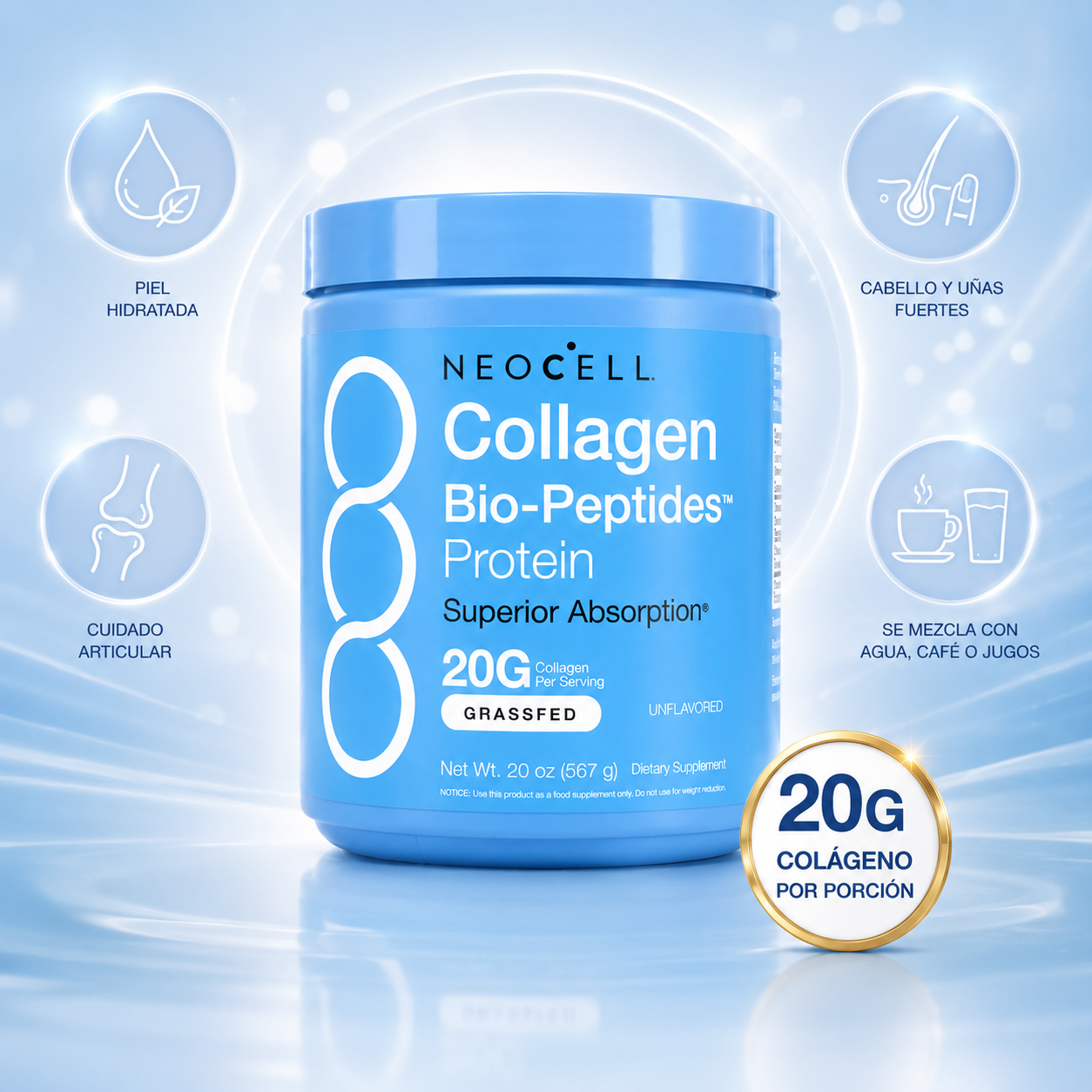💎NeoCell Colágeno 🌟Luce una piel más joven y saludable todos los días ✨