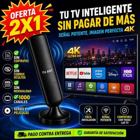 💰 PACK 2x1 NitidaTV™ 4K: Olvídate de la Mensualidad 🚫💸